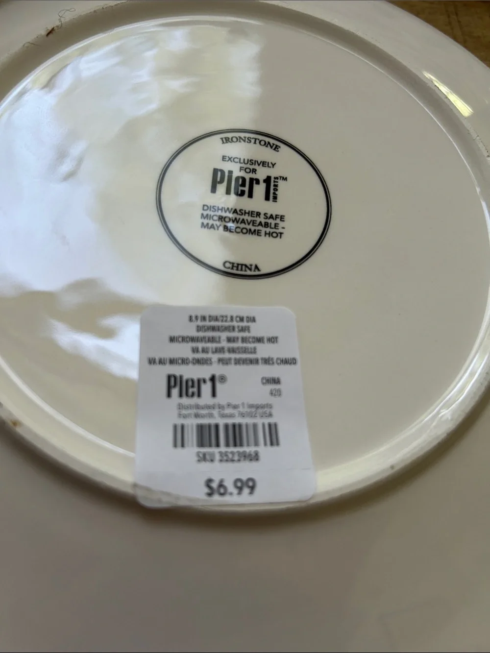 Seasonal Dog & Pumpkin 6 Decorative Plate - Red Truck Design. Great for fall.